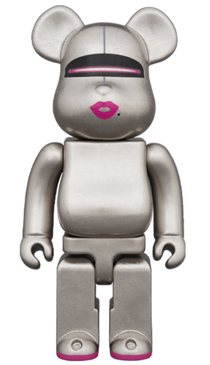 Bearbrick Kutani HAJIME SORAYAMA (PURE PLATINUM LEAF) 400%
