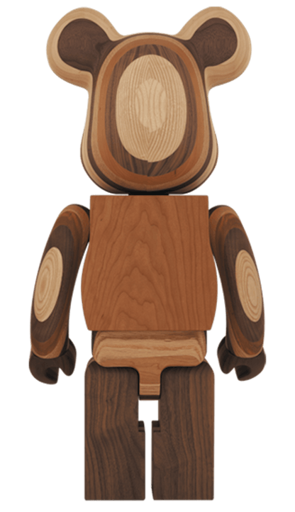 Bearbrick Layered Wood 1000% Multi