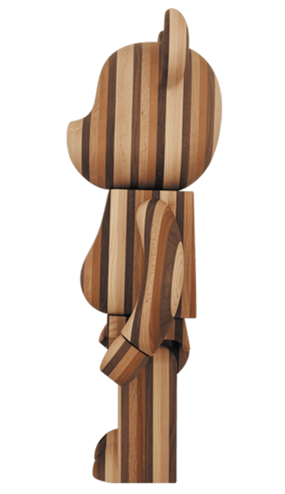 Bearbrick Layered Wood 1000% Multi
