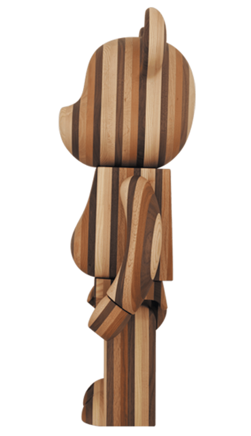 Bearbrick Layered Wood 1000% Multi