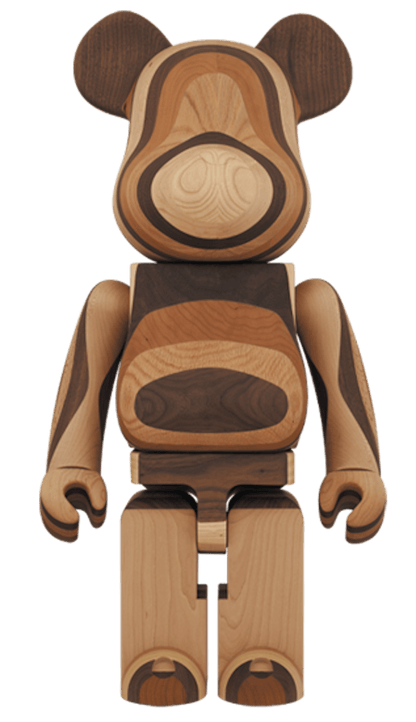 Bearbrick Layered Wood 1000% Multi