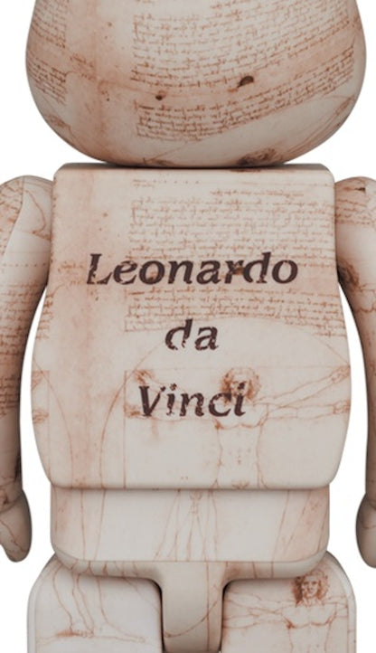 Bearbrick Leonardo da Vinci (Vitruvian Man) 100% & 400% Set