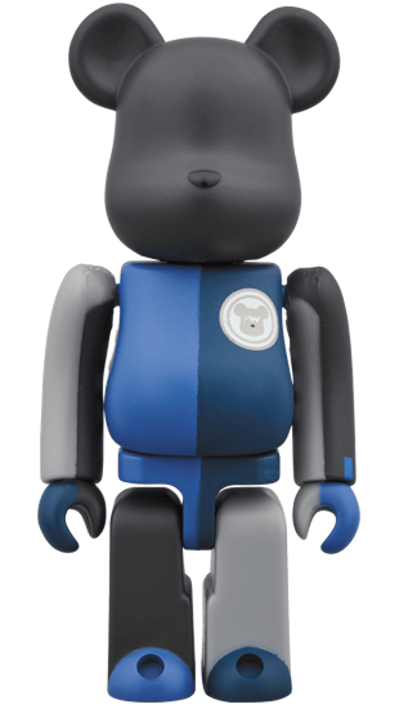 Bearbrick Loopwheeler 100% & 400% Set Black/Blue