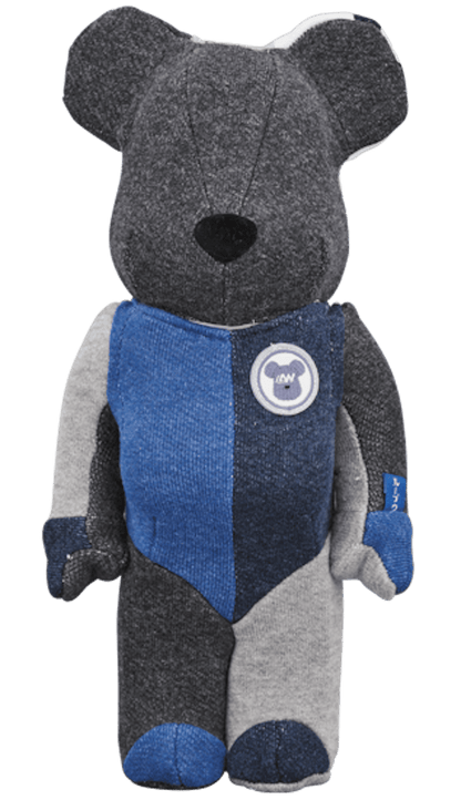 Bearbrick Loopwheeler 100% & 400% Set Black/Blue