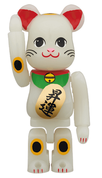Bearbrick Lucky Cat 100% phosphorescent