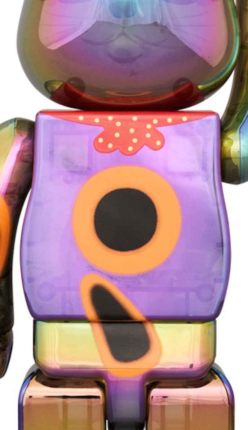Bearbrick Lucky Cat Good Luck Ten Million Ryo Black Transparent Plating 100% & 400% Set