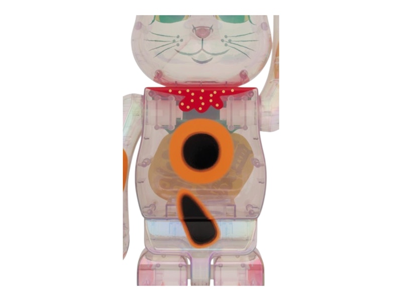 Bearbrick Lucky Cat Good Luck Ten Million Ryo Transparent Plating 1000%