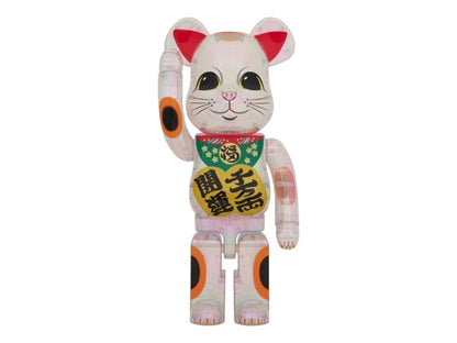 Bearbrick Lucky Cat Good Luck Ten Million Ryo Transparent Plating 1000%