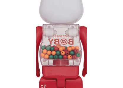 Bearbrick MY FIRST BE@RBRICK Jester Ver. 100% & 400% Set Red Multicolor