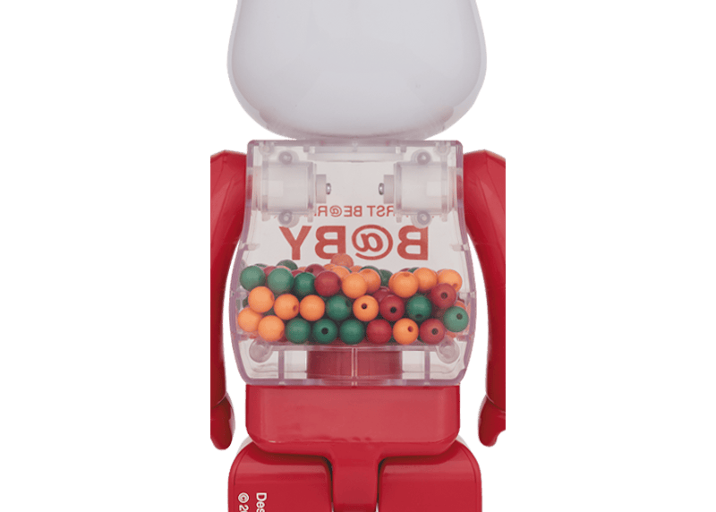 Bearbrick MY FIRST BE@RBRICK Jester Ver. 100% & 400% Set Red Multicolor