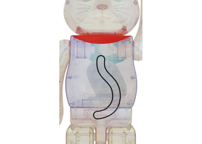 Bearbrick Maneki Neko 1000% Transparent Plating