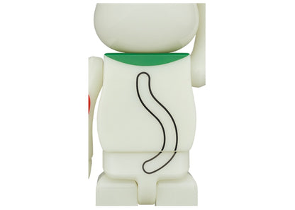 Bearbrick Maneki Neko Fukuiri Phosphorescent Glow 400%