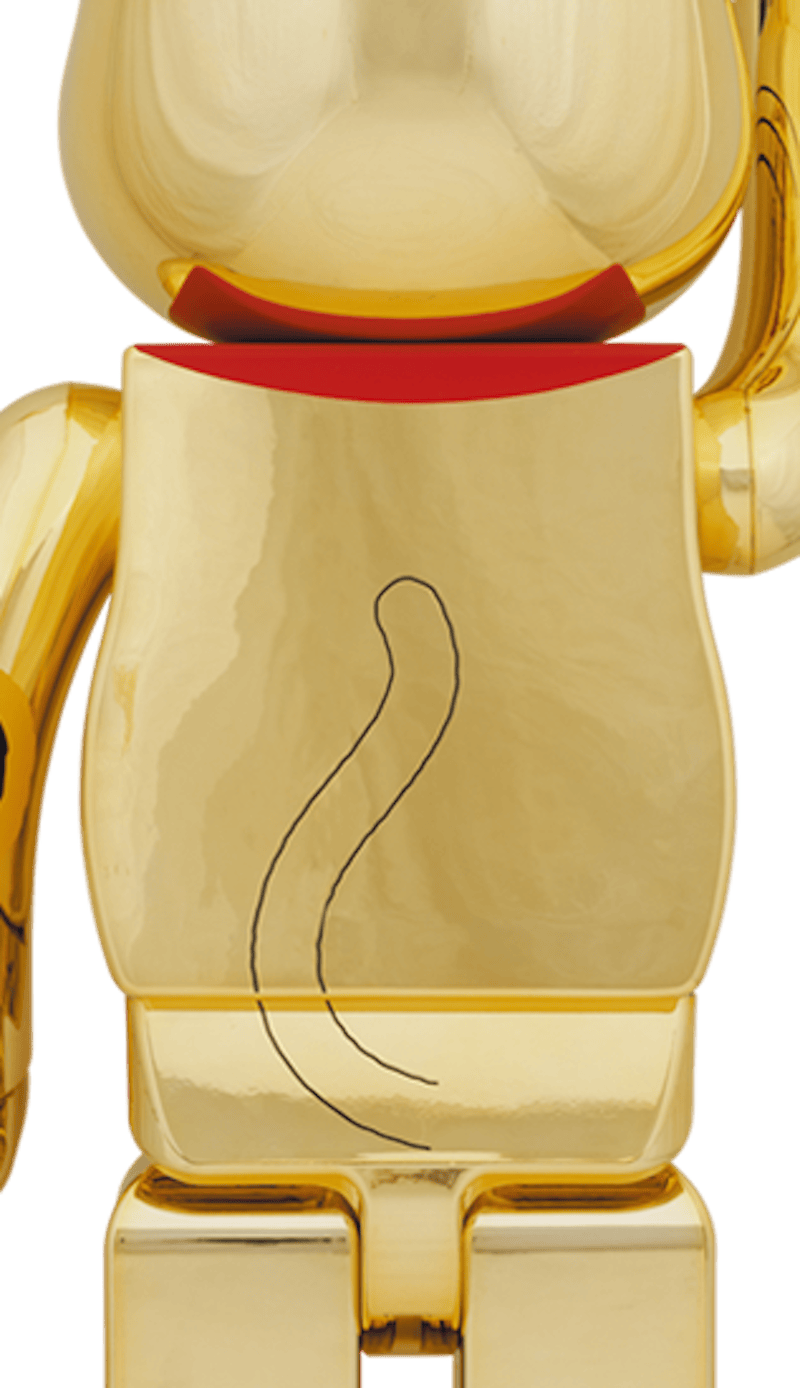 Bearbrick Maneki Neko Gold Plated Ascension 1000%