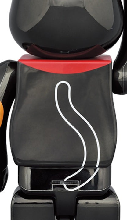 Bearbrick Maneki Neko Luminous 400% Black Plated