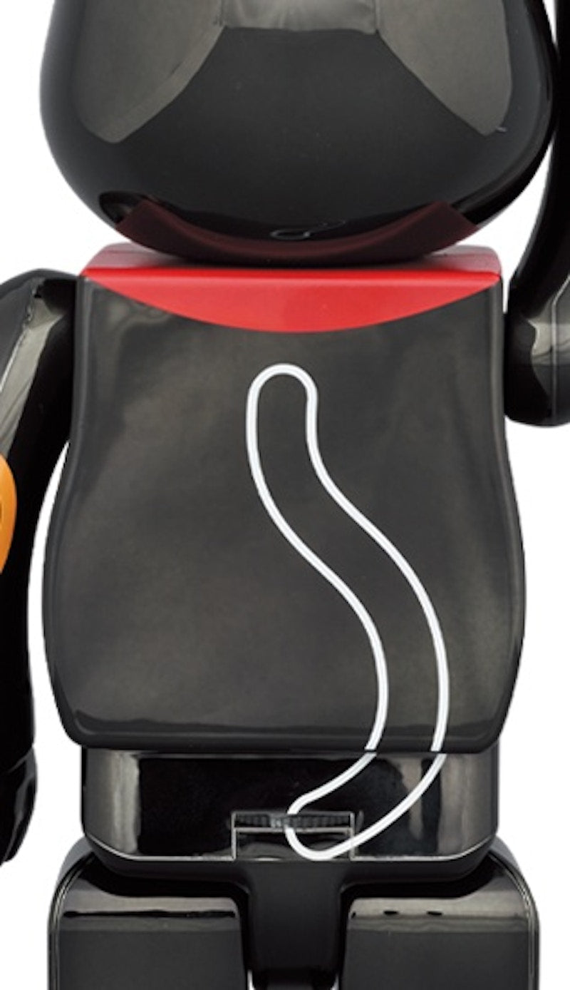 Bearbrick Maneki Neko Luminous 400% Black Plated