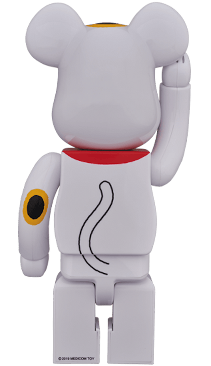 Bearbrick Maneki Neko Money 400% White