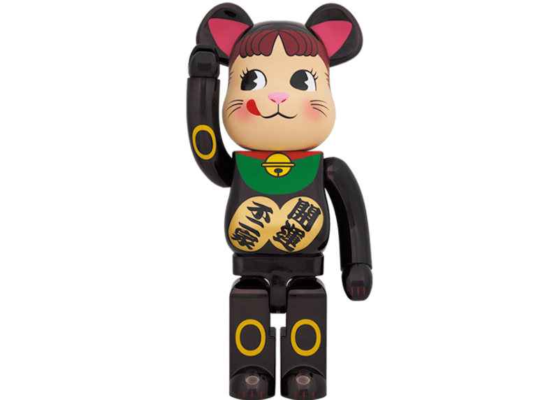 Bearbrick Maneki Neko Peko-chan 1000% Black