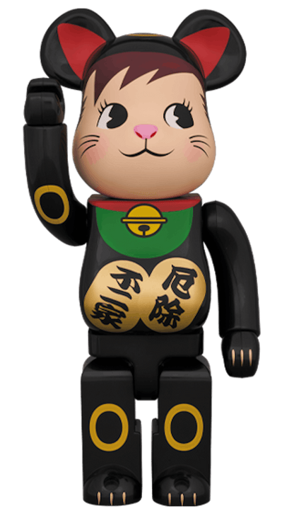 Bearbrick Maneki Neko Poko-chan 400% Black