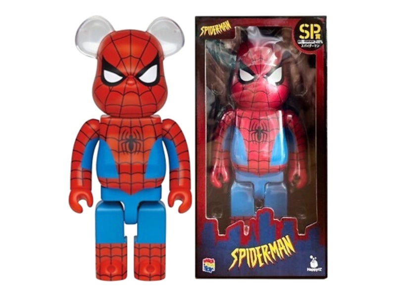 Bearbrick Marvel Spider-Man (Clear Ears) Happy Lottery 400%