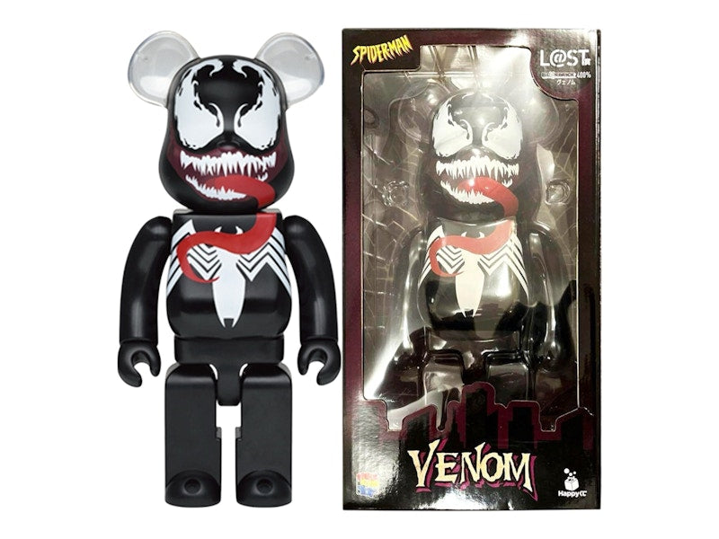Bearbrick Marvel Venom (Clear Ears) Happy Lottery 400%
