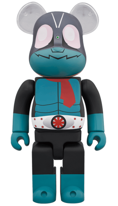 Bearbrick Masked Rider No. 1 400% Blue