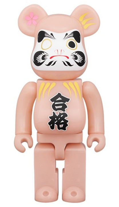 Bearbrick Medicom Daruma Pass 400% Red Glow In The Dark