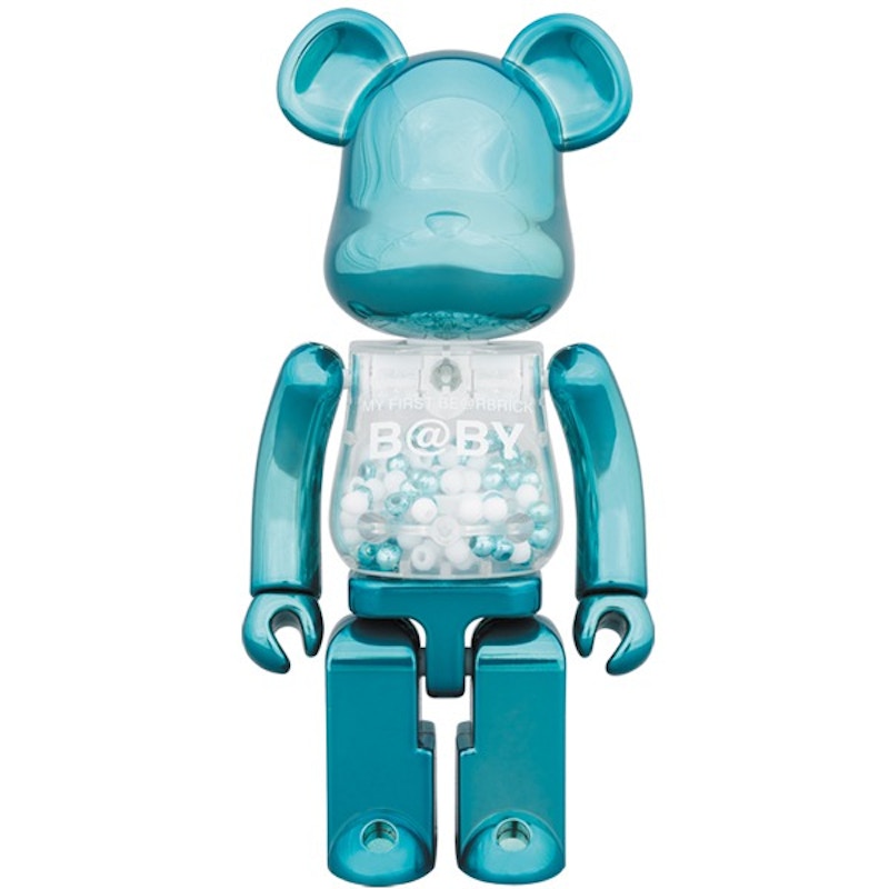Bearbrick Medicom Super Alloyed My First Bearbrick Baby Turquoise 200% Blue