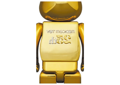 Bearbrick Medicom Toy 25th Anniversary 100% & 400% Set Gold Chrome