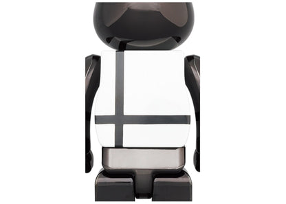 Bearbrick Medicom Toy Plus 100% & 400% Set Black Chrome Ver.