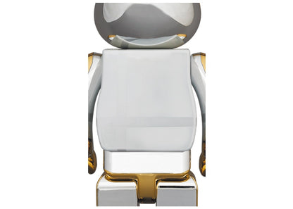 Bearbrick Medicom Toy Plus 100% & 400% Set Gold Chrome Ver.