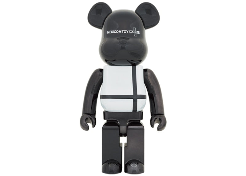 Bearbrick Medicom Toy Plus 1000% Black Chrome Ver.