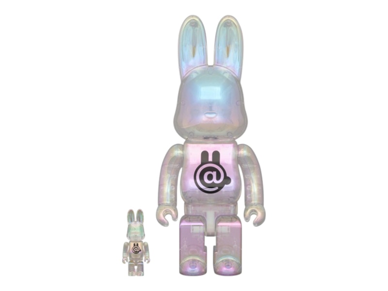 Bearbrick Medicom Toy Tokyo R@bbrick Clear Chrome 100% & 400% Set