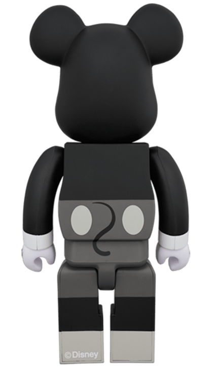 Bearbrick Mickey Mouse (B&W Ver.) 400% Black
