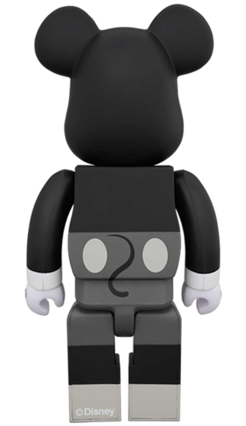 Bearbrick Mickey Mouse (B&W Ver.) 400% Black