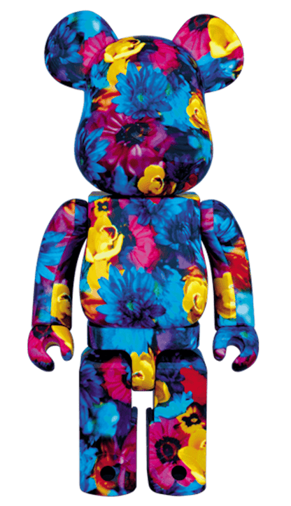 Bearbrick Mika Ninagawa Anemone 100% & 400% Set Blue
