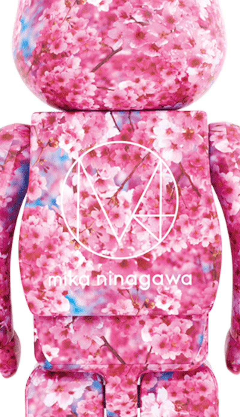 Bearbrick Mika Ninagawa Sakura 100% & 400% Set Pink