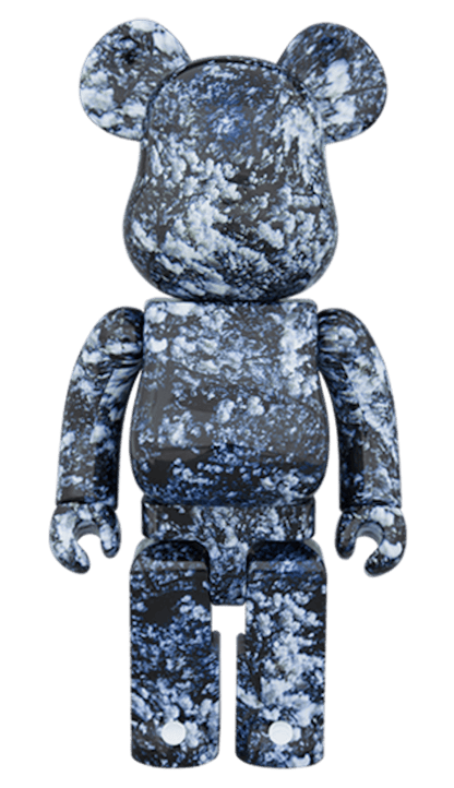 Bearbrick Mika Ninagawa Yosakura 100% & 400% Set Black/Blue