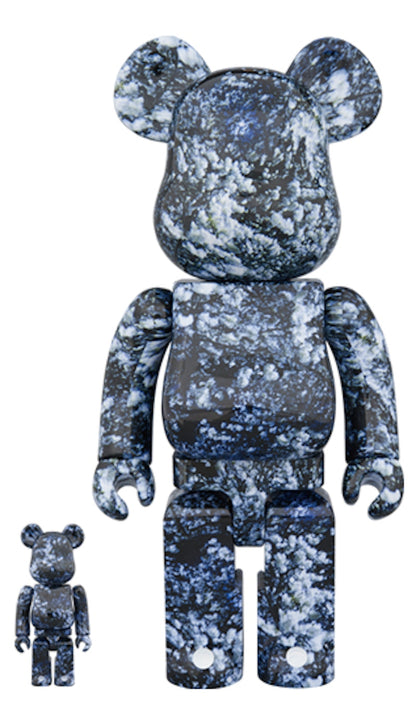 Bearbrick Mika Ninagawa Yosakura 100% & 400% Set Black/Blue