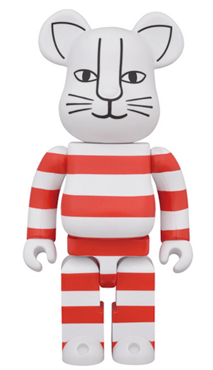 Bearbrick Mikey 400% White/Red