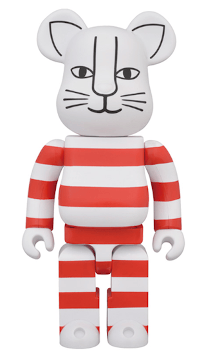Bearbrick Mikey 400% White/Red