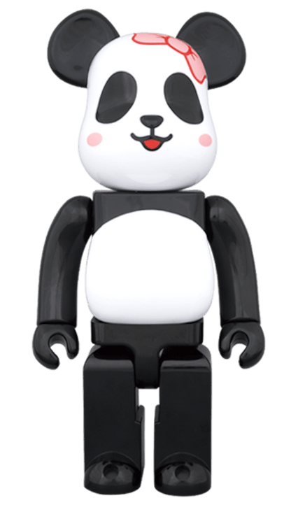 Bearbrick Milk Panda Boy & Girl 400% Black/White
