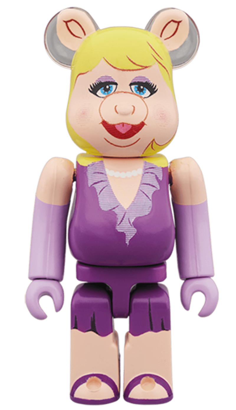 Bearbrick Miss Piggy 100% & 400% Set Purple