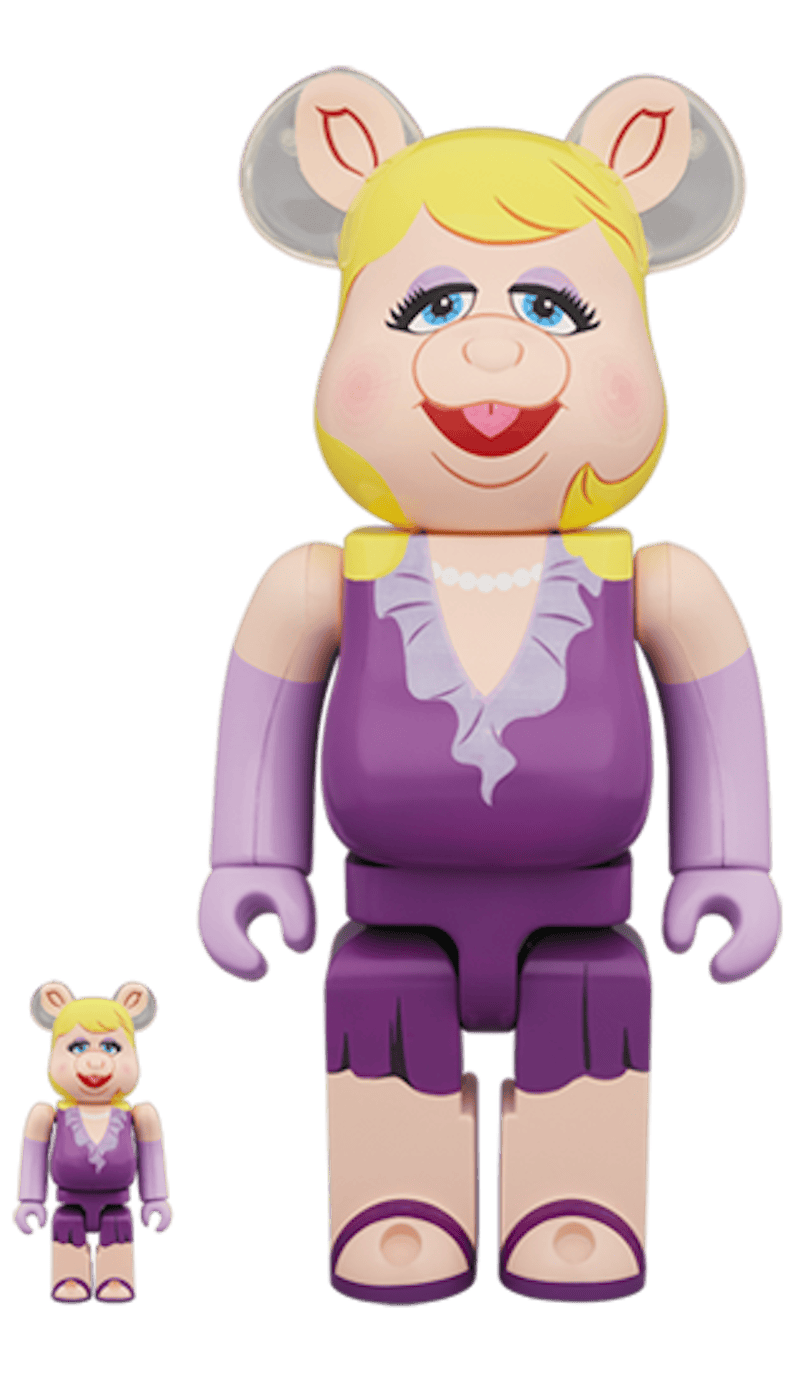 Bearbrick Miss Piggy 100% & 400% Set Purple