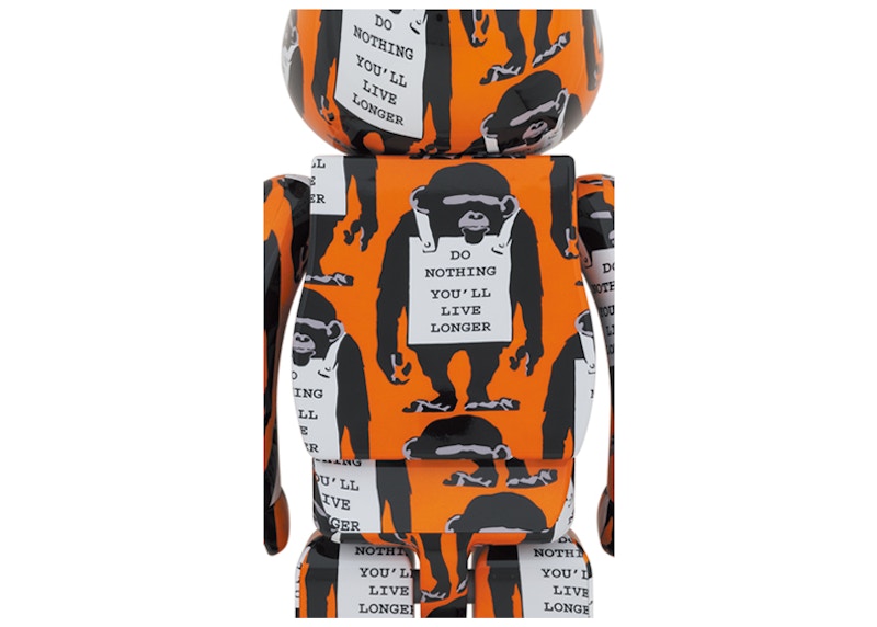 Bearbrick Monkey Sign 1000% Orange