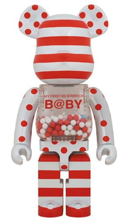 Bearbrick My First Baby 1000% Red & Silver Chrome Ver.