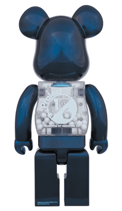 Bearbrick My First Baby 400% Pearl Navy