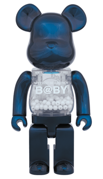 Bearbrick My First Baby 400% Pearl Navy