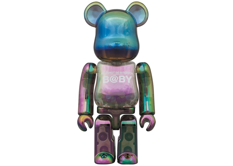 Bearbrick My First Baby Clear Ver. 100% & 400% Set Black Chrome