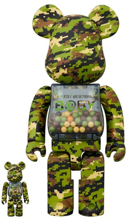 Bearbrick My First B@By Digital 100% & 400% Set Camo