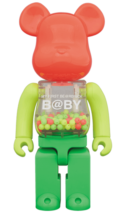 Bearbrick My First Baby Neon Ver. 400% Green